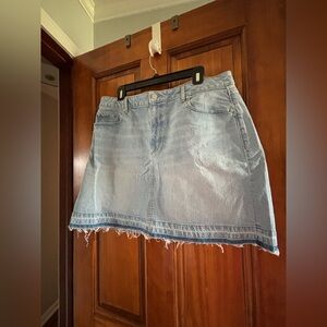 New Denim Mini Skirt by Ann Taylor Loft